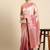 Pink & Gold-Toned Floral Zari Jute Cotton Baluchari Saree