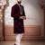 Wine color designer embroidered ceremonial special kurta payjama for mens' traditional looks