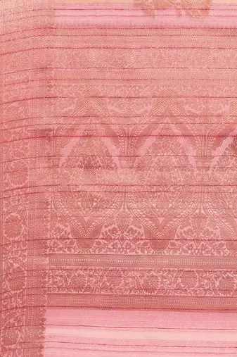 Floral Zari Jute Cotton Baluchari Saree