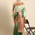 Green & Copper-Toned Ethnic Motifs Zari Jute Cotton Baluchari Saree