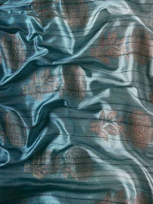 Floral Zari Jute Cotton Baluchari Saree 6