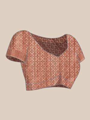 Floral Zari Jute Cotton Baluchari Saree 7