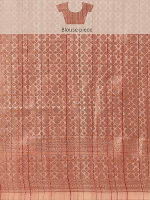 Floral Zari Jute Cotton Baluchari Saree 8