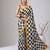 Multy color smart and designer printed ready to wear satin saree