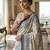 blue color cotton blend designer ethnic partywear saree