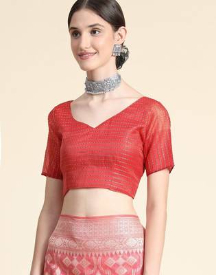 Woven Design Zari Pure Linen Jamdani Saree 5