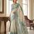 green color cotton blend designer ethnic partywear saree
