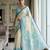 rama color cotton blend designer ethnic partywear saree