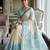 rama color cotton blend designer ethnic partywear saree