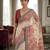red color cotton blend designer ethnic partywear saree