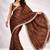 brown color crepe ready to wear partywear saree