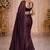 Coffee color chiffon fabric ready to wear partywear saree