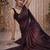 Coffee color chiffon fabric ready to wear partywear saree