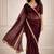 maroon color tissue ready to wear partywear saree