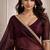 maroon color tissue ready to wear partywear saree