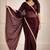 maroon color tissue ready to wear partywear saree