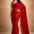 red color tissue ready to wear partywear saree