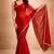 red color tissue ready to wear partywear saree