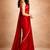 red color tissue ready to wear partywear saree