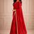 red color fendy ready to wear partywear saree