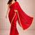 red color fendy ready to wear partywear saree