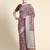 Ethnic Motifs Woven Design Zari Pure Linen Jamdani Saree
