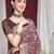 Ethnic Motifs Woven Design Zari Pure Linen Jamdani Saree