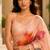 orange color cotton blend beautiful saree
