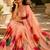 orange color cotton blend beautiful saree