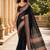 black color cotton blend beautiful saree