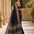 black color cotton blend beautiful saree