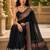 black color cotton blend beautiful saree