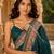 green color cotton blend beautiful saree