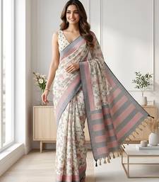 black color cotton silk woven designer saree