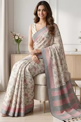 black color cotton silk woven designer saree