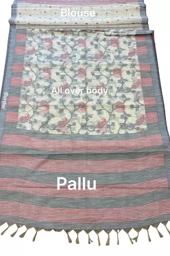black color cotton silk woven designer saree