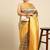 Beige & Yellow Ethnic Motifs Silk Blend Banarasi Saree