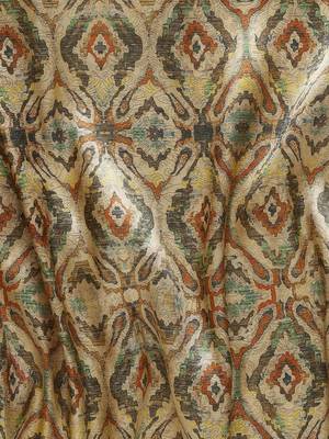 Beige & Yellow Ethnic Motifs Silk Blend Banarasi Saree 6
