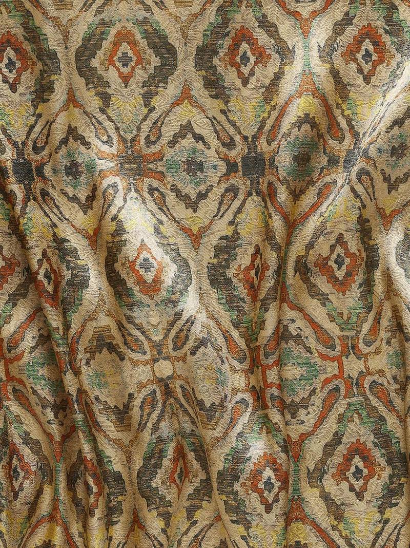 Beige & Yellow Ethnic Motifs Silk Blend Banarasi Saree