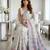 sky blue color cotton silk woven designer saree