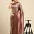 Pink & Cream-Coloured Ethnic Motifs Silk Blend Banarasi Saree