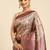 Pink & Cream-Coloured Ethnic Motifs Silk Blend Banarasi Saree