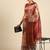 Pink & Red Kalamkari Ready to Wear Tussar Saree