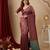 maroon color silk blend saree for graceful ceremonial looks
