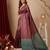 maroon color silk blend saree for graceful ceremonial looks