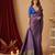 purple color silk blend saree for graceful ceremonial looks