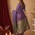 purple color silk blend saree for graceful ceremonial looks