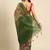 Green & Red Kalamkari Tussar Saree