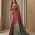 brown color silk blend saree for graceful ceremonial looks
