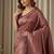 brown color silk blend saree for graceful ceremonial looks